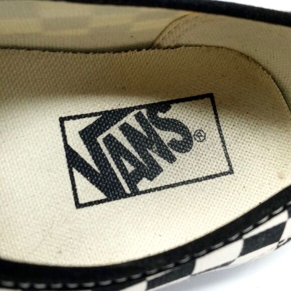 VANS Authentic Checkerboard Women's Size 6 White Black Golden Coast Skate - Picture 10 of 11